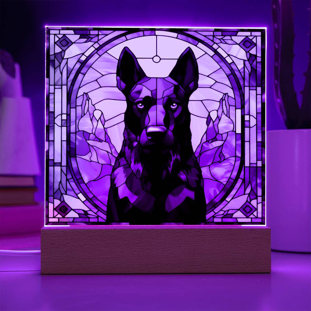 Black Belgian Shepherd Plaque