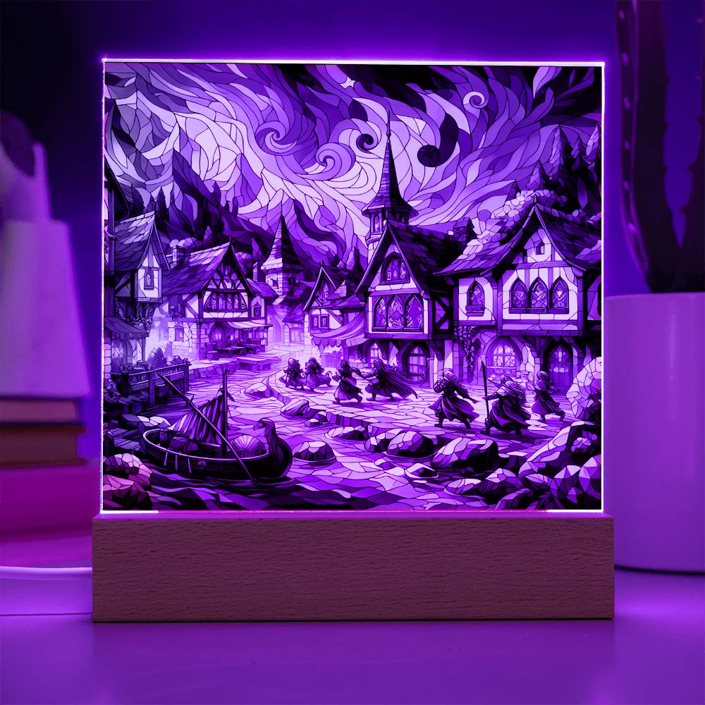 DnD Village Acrylic Plaque