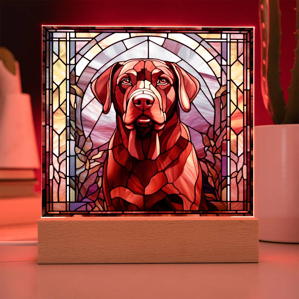 Chocolate Labrador Retriever Plaque