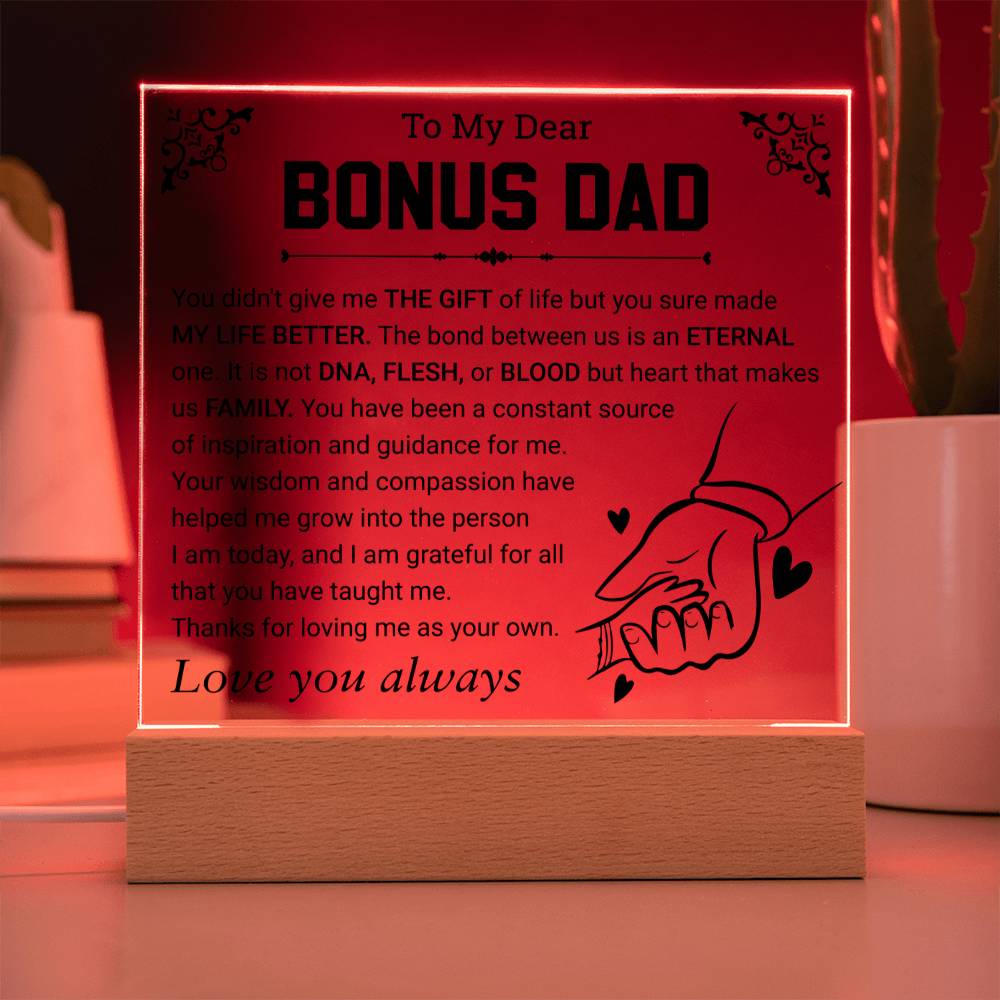 Bonus Dad Acrylic Plaque