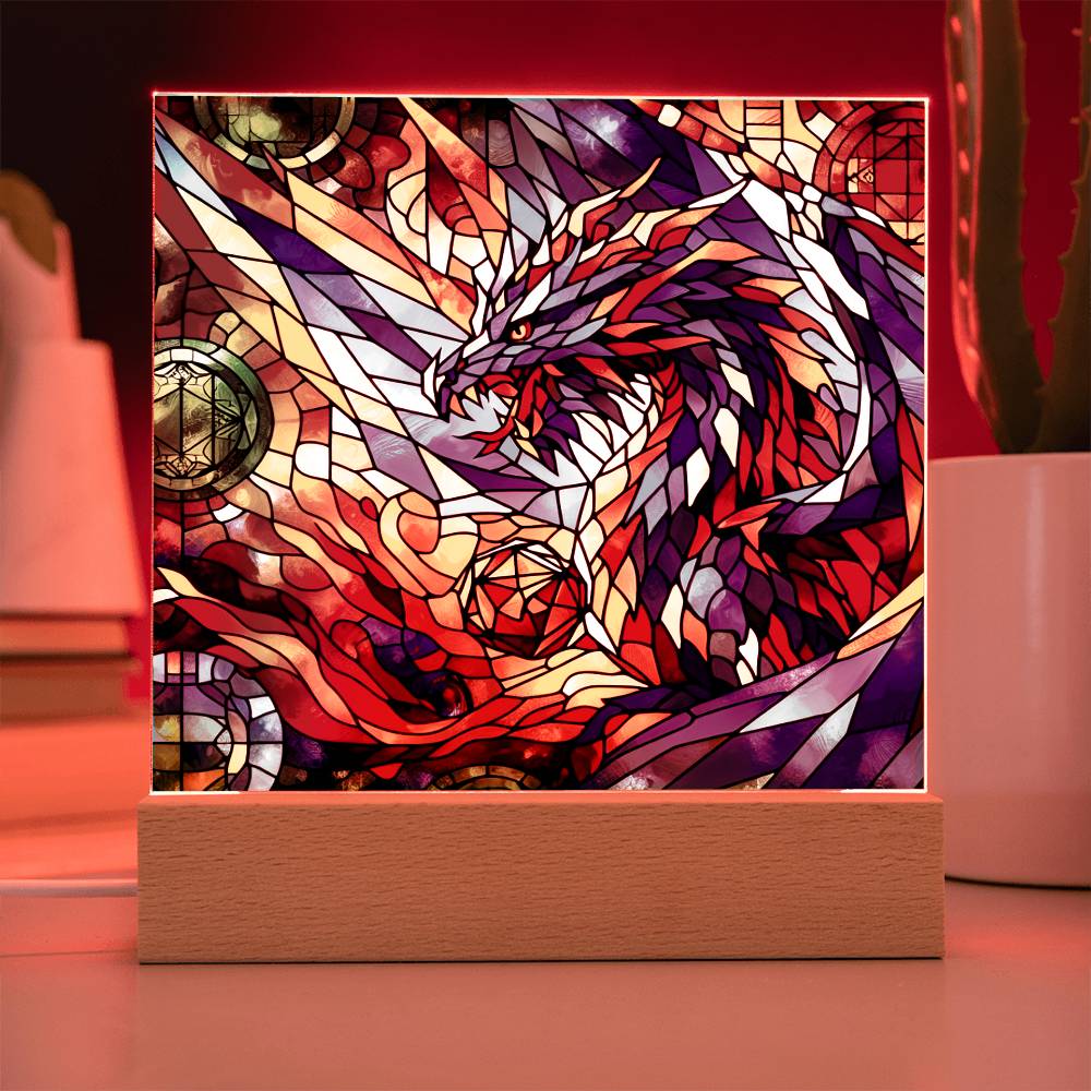 Dice Game Dragon Acrylic Plaque