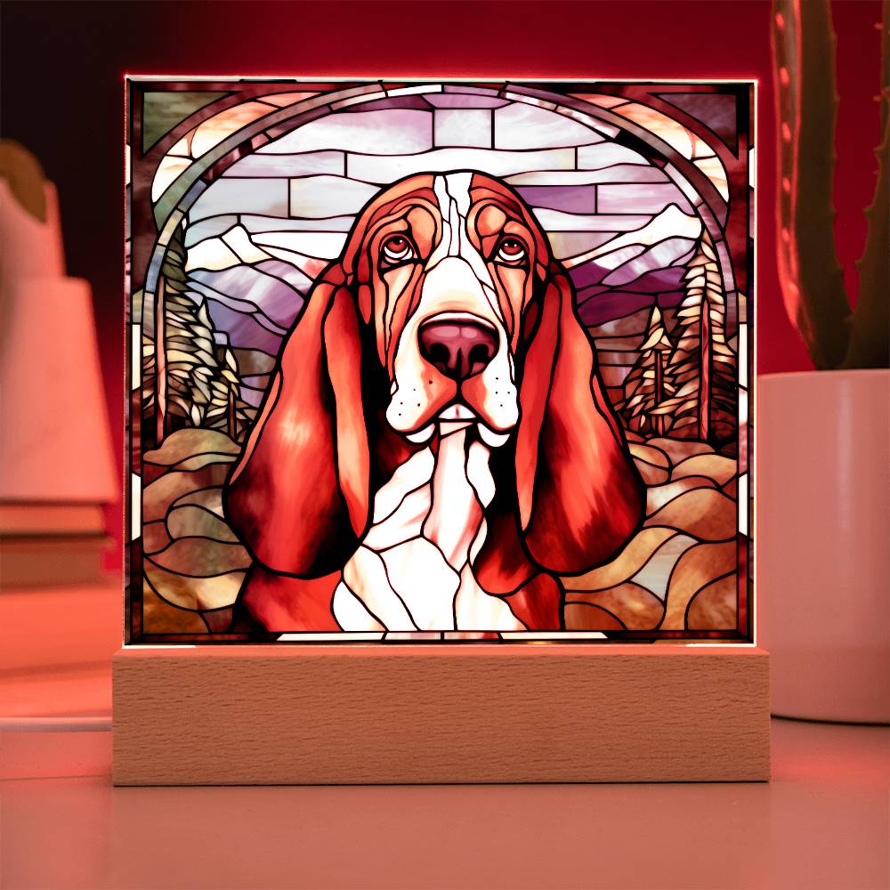 Basset Hound Acrylic Plaque