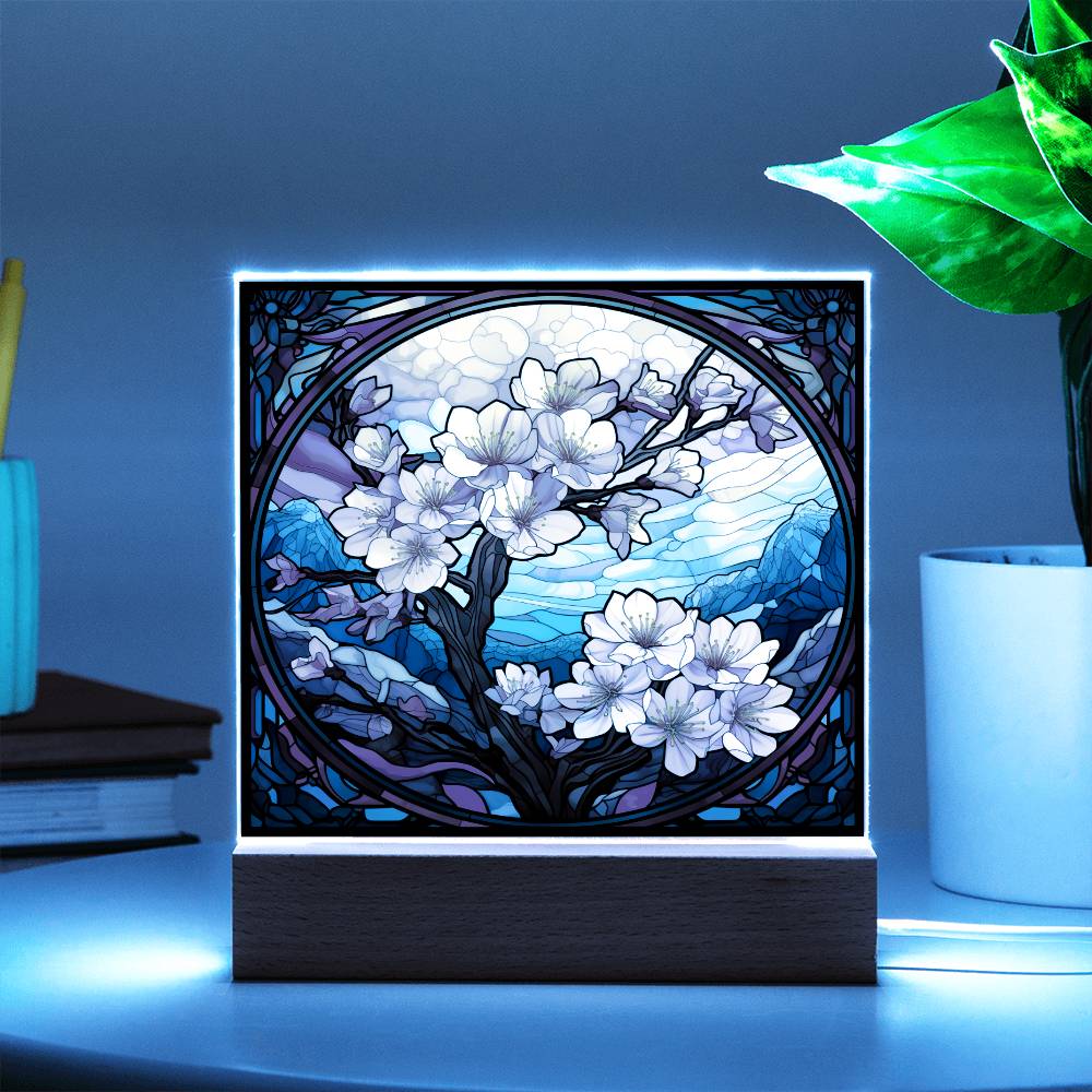 Cherry Blossom Tree Plaque