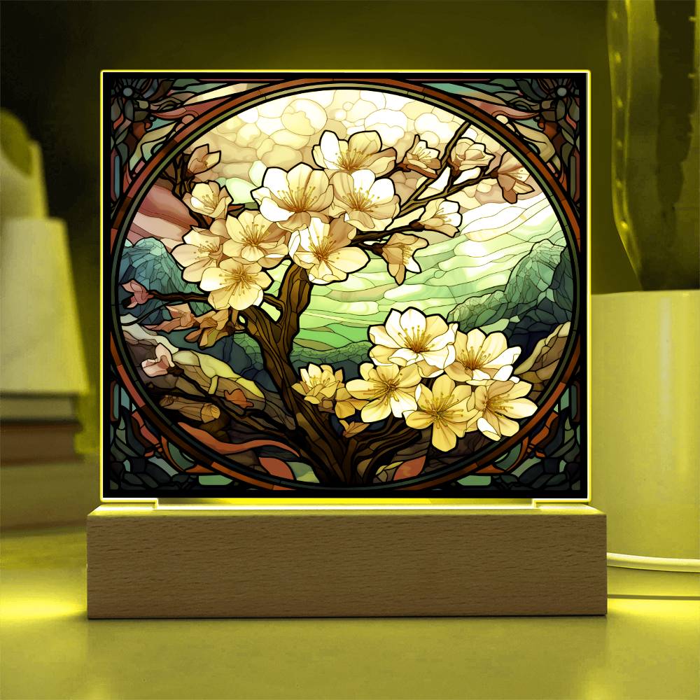 Cherry Blossom Tree Plaque