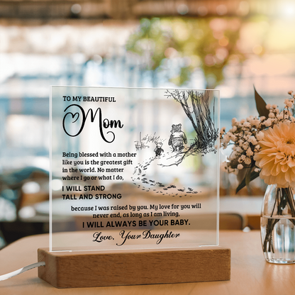 Always Your Baby Square Acrylic Plaque for Mom