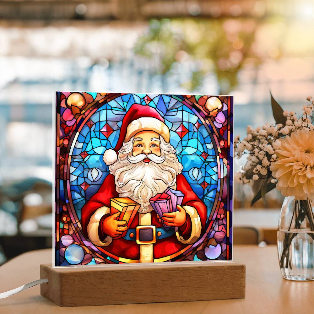 Santa Acrylic Plaque Nightlight