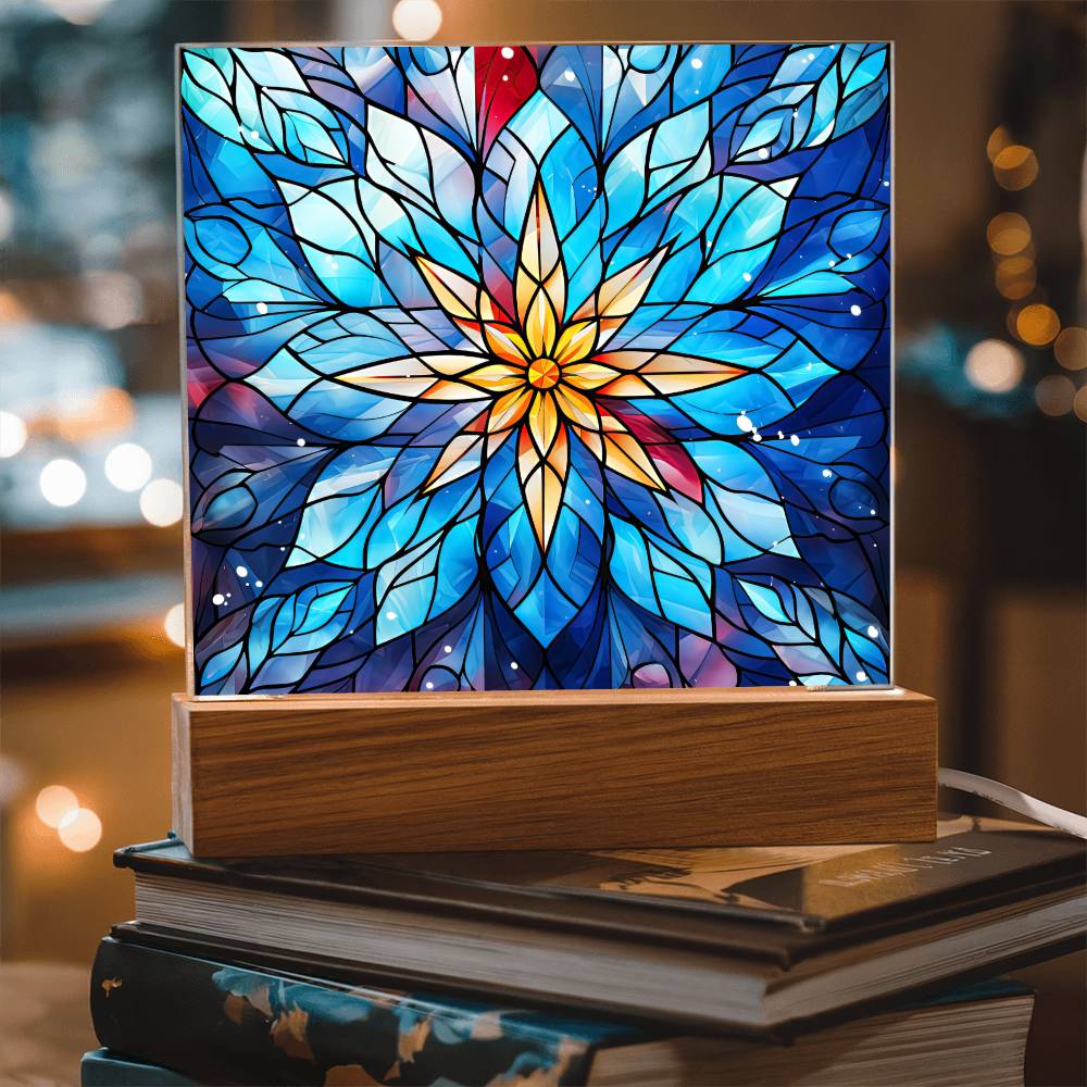 Snowflake Acrylic Plaque Nightlight