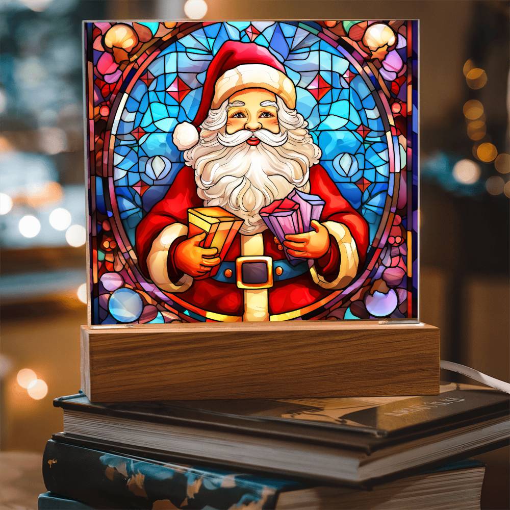 Santa Acrylic Plaque Nightlight