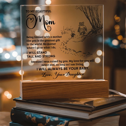 Always Your Baby Square Acrylic Plaque for Mom