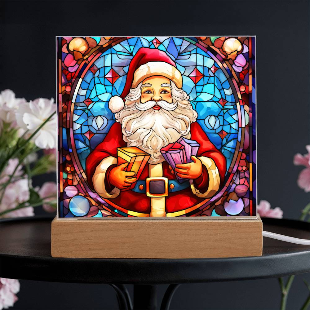 Santa Acrylic Plaque Nightlight