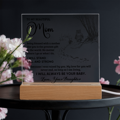 Always Your Baby Square Acrylic Plaque for Mom