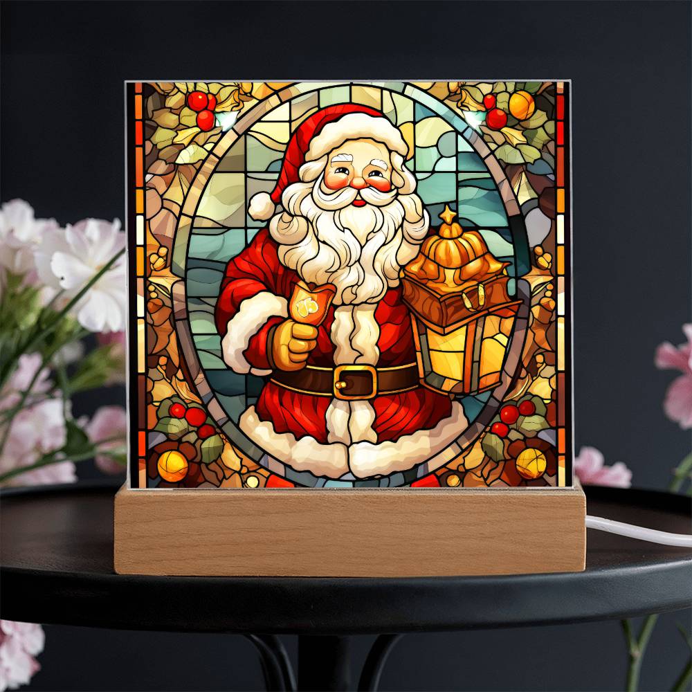 Vintage Santa Plaque Nightlight