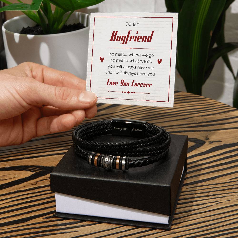 To My Boyfriend - Love You Forever Bracelet