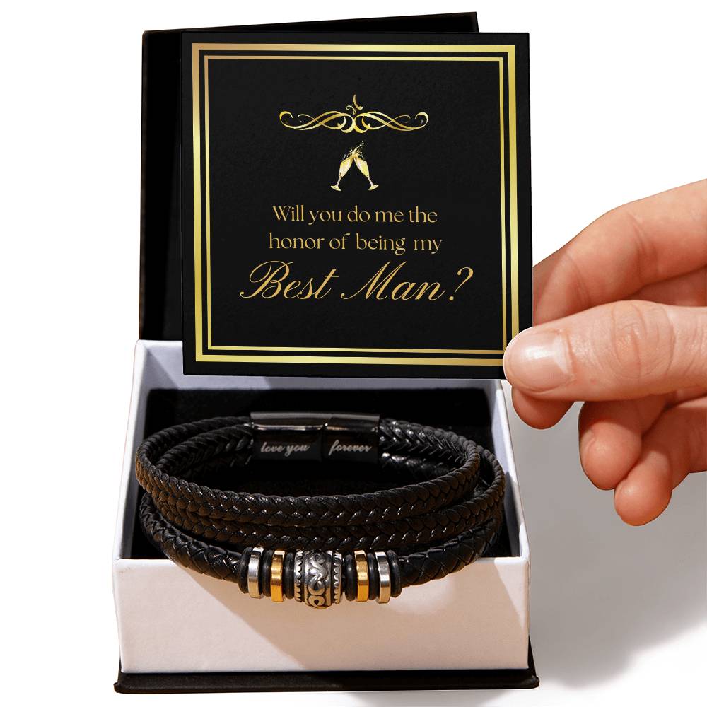 Bridal Party Will You Be My Best Man? Bracelet