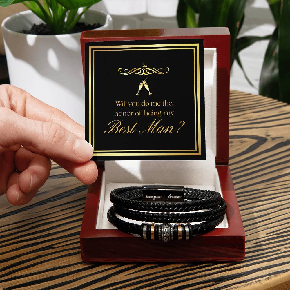 Bridal Party Will You Be My Best Man? Bracelet