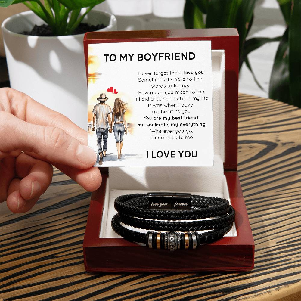 To My Boyfriend - Love You Forever Bracelet