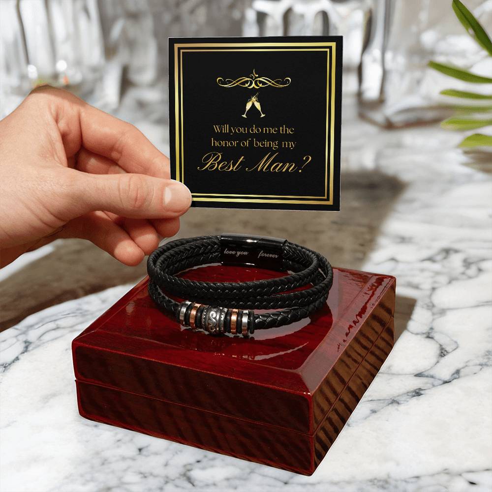 Bridal Party Will You Be My Best Man? Bracelet