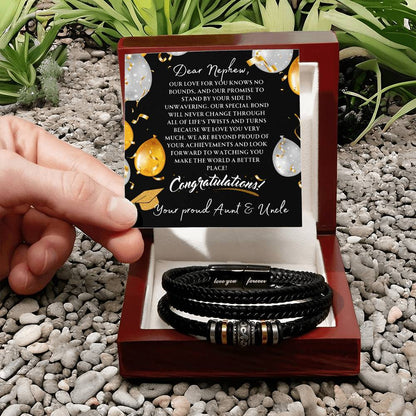 To Our Nephew Graduation Bracelet