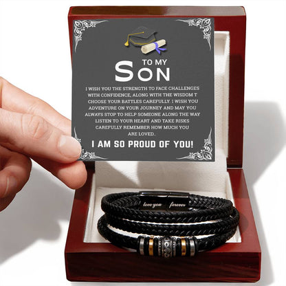 To My Son - Love You Forever Bracelet