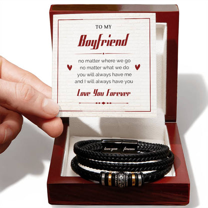 To My Boyfriend - Love You Forever Bracelet