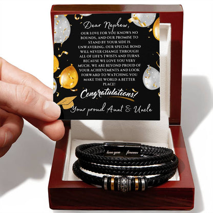 To Our Nephew Graduation Bracelet