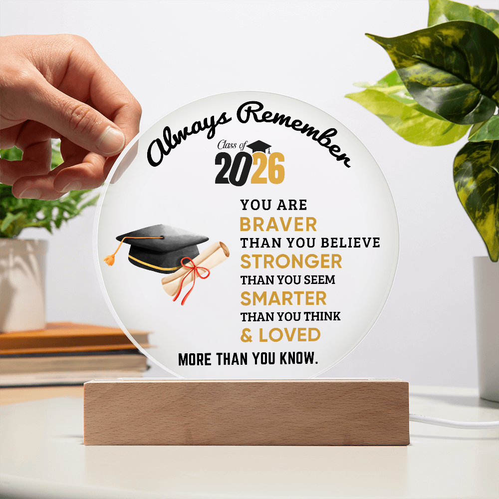 2026 Graduation Circle Acrylic Plaque