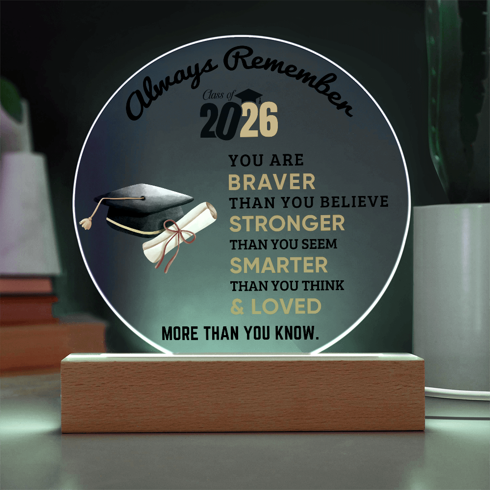 2026 Graduation Circle Acrylic Plaque