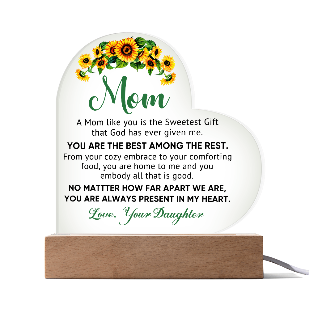 Best Among the Rest Heart Acrylic Plaque