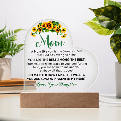 Best Among the Rest Heart Acrylic Plaque