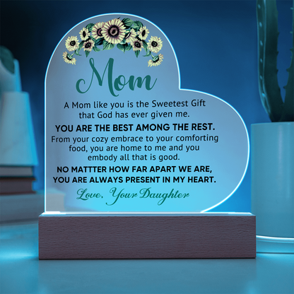 Best Among the Rest Heart Acrylic Plaque