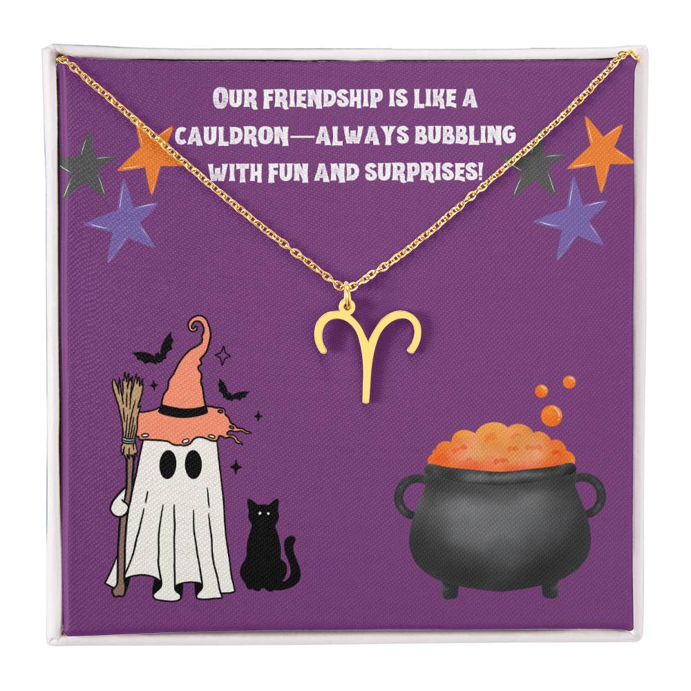 Halloween Zodiac Friendship Necklace