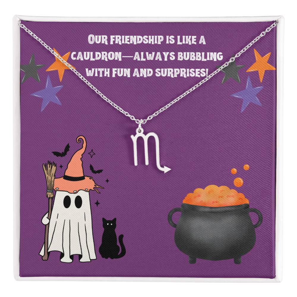 Halloween Zodiac Friendship Necklace