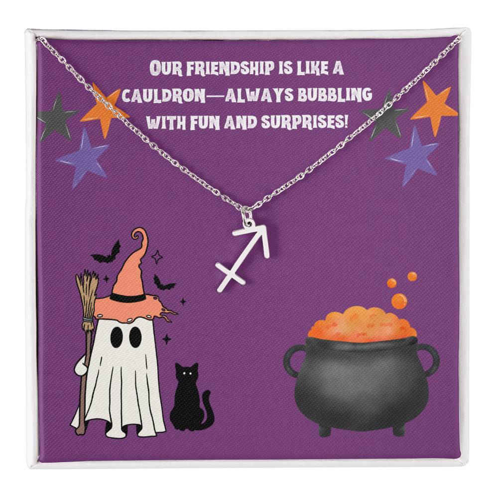 Halloween Zodiac Friendship Necklace