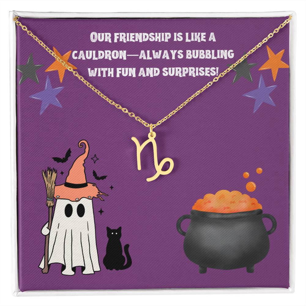 Halloween Zodiac Friendship Necklace