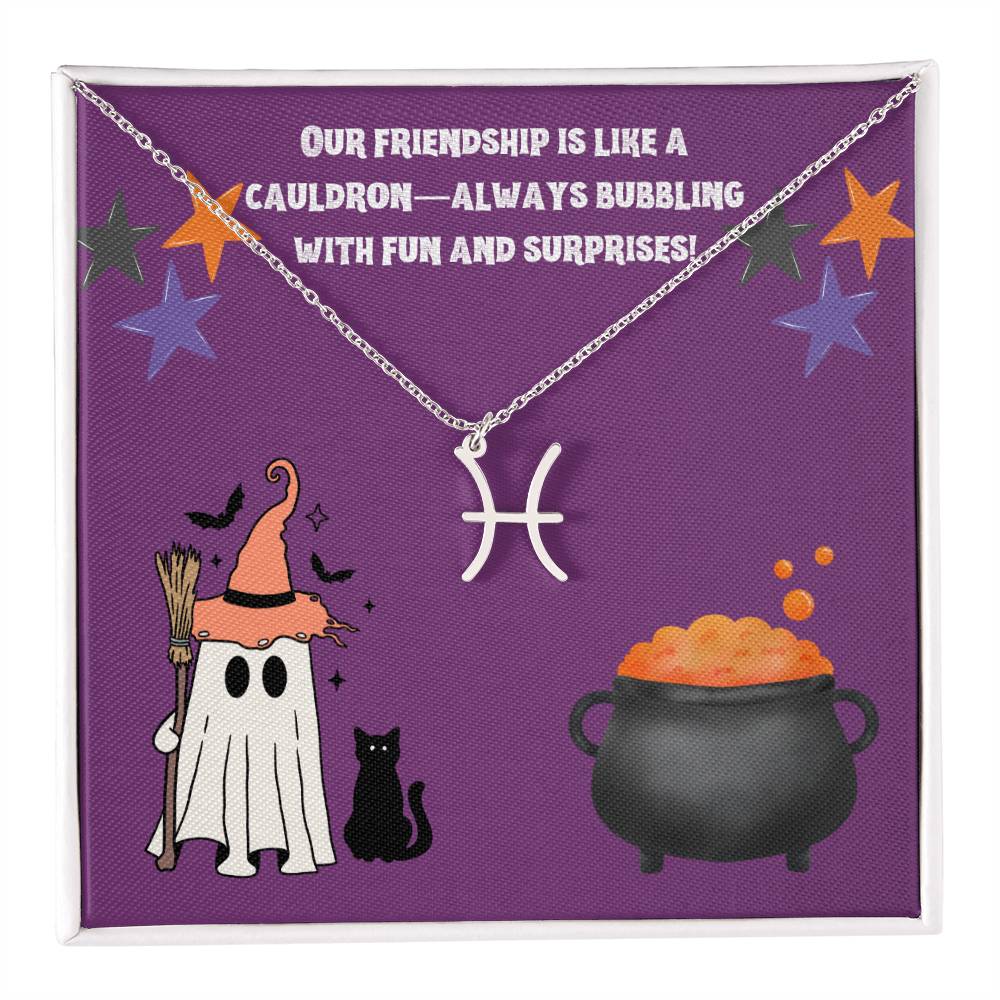 Halloween Zodiac Friendship Necklace