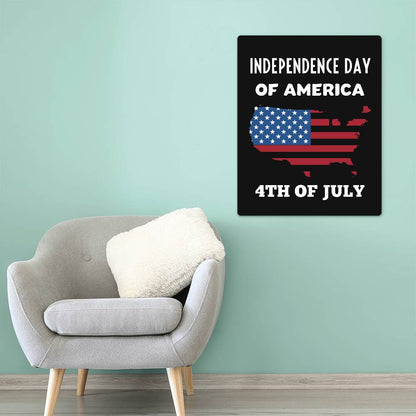 4th of July High Gloss Metal Art