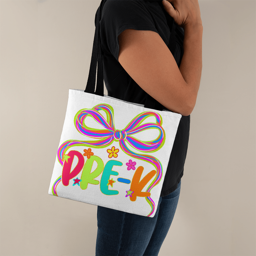 Back to School Neon Pre-K Teacher Tote