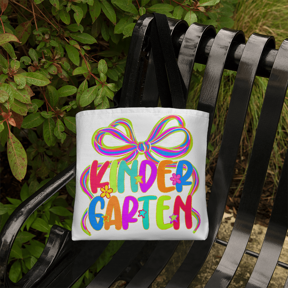 Kindergarten Neon Teacher Tote Bag