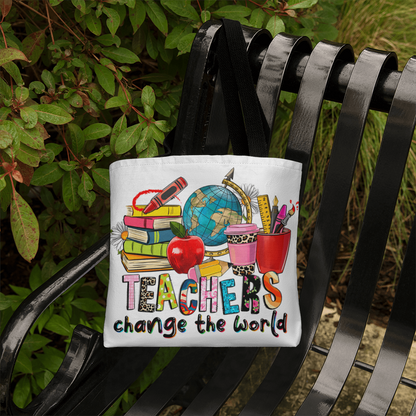 Teachers Change the World Teacher Tote Bag