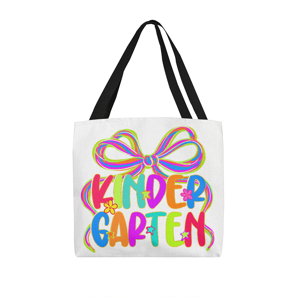Kindergarten Neon Teacher Tote Bag