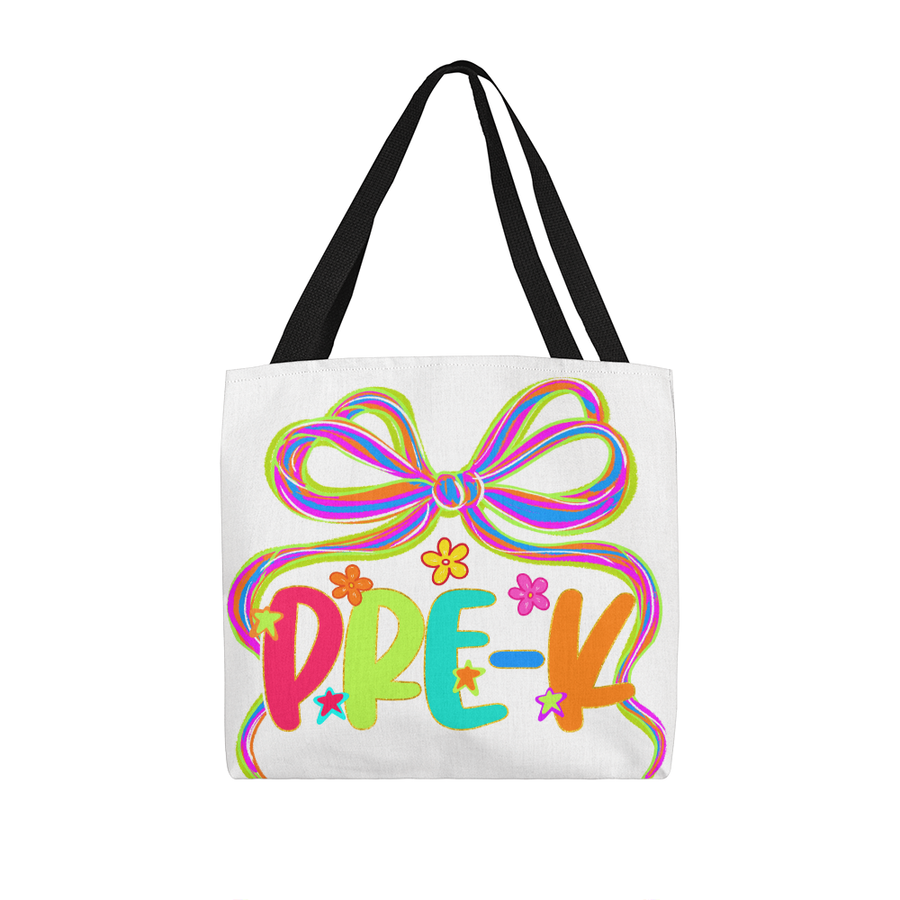 Back to School Neon Pre-K Teacher Tote