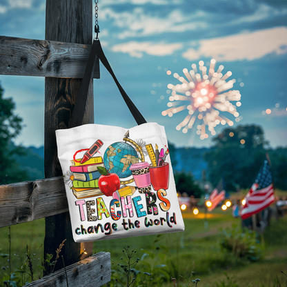 Teachers Change the World Teacher Tote Bag