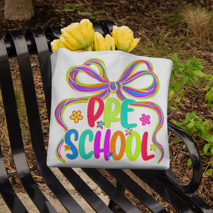 Neon Preschool Teacher Canvas Tote Bag