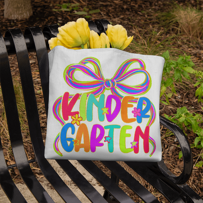Kindergarten Neon Teacher Tote Bag