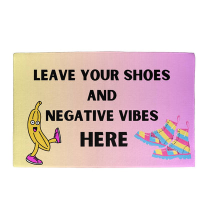 No Shoes Welcome Mat