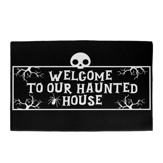 Welcome To Our Haunted House Welcome Mat