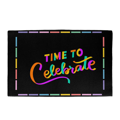 TIME TO CELEBRATE WELCOME MAT