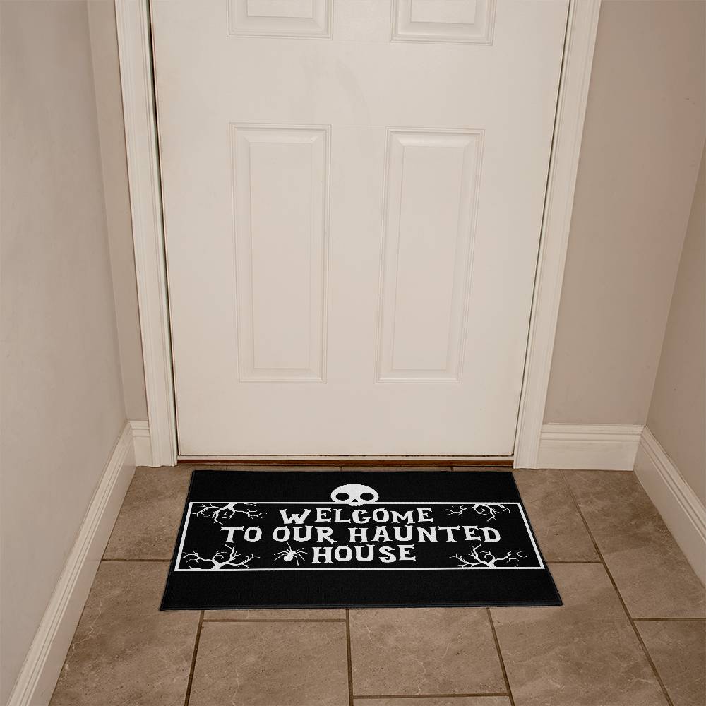 Welcome To Our Haunted House Welcome Mat