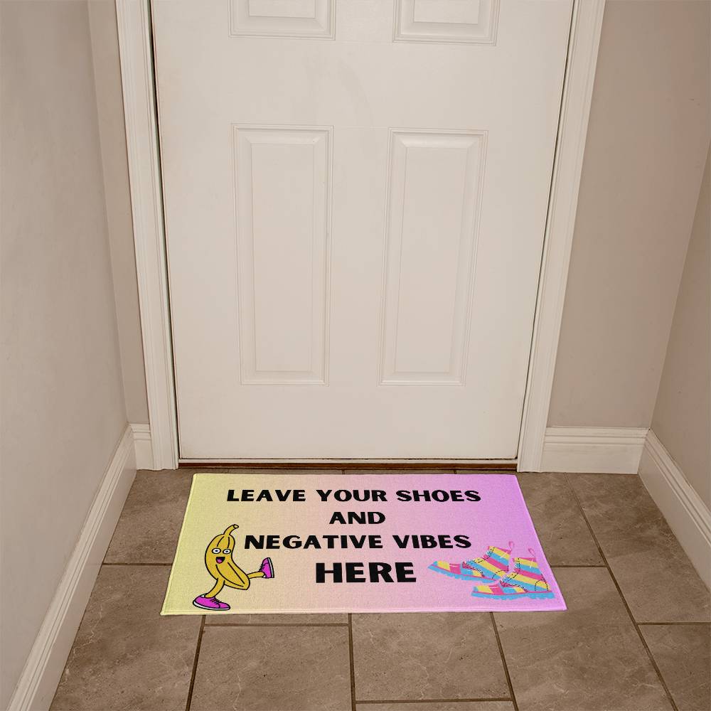 No Shoes Welcome Mat