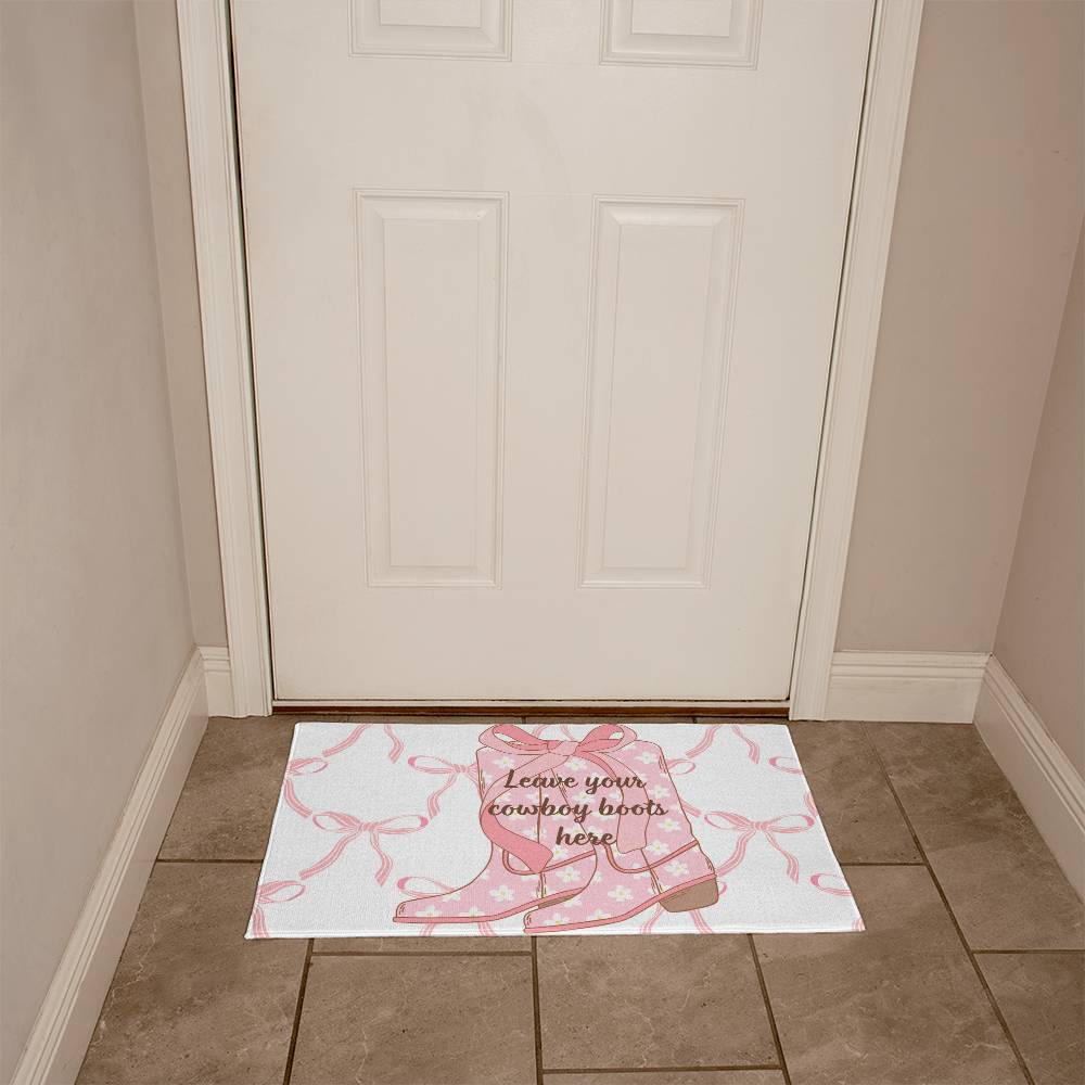 Coquette Boots Welcome Mat